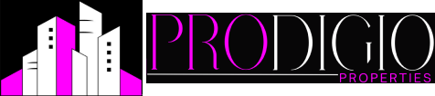 Prodigio Properties logo with buildings
